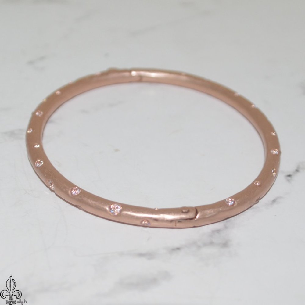⚜Rose Gold bracelet w/rhinestones⚜ - Picture 4 of 8